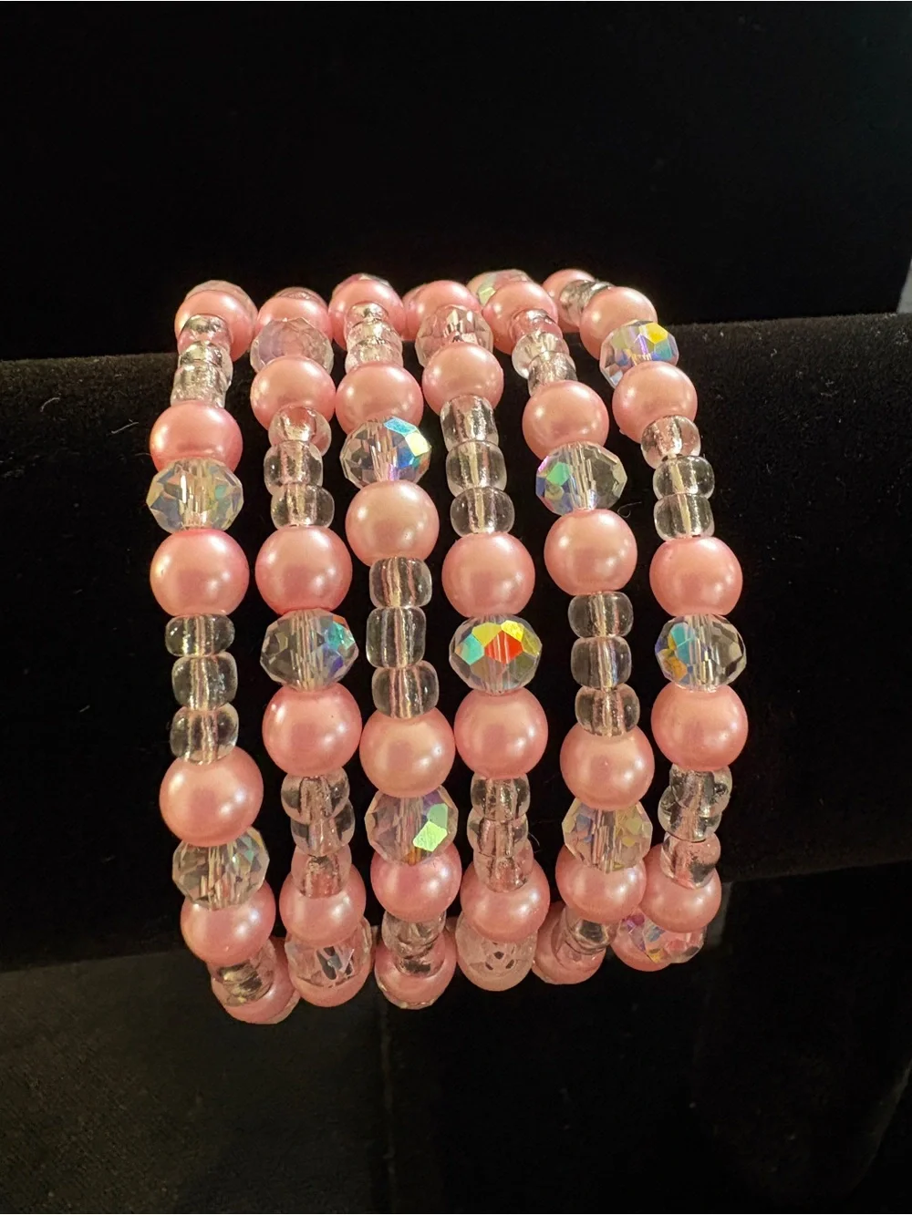 Pink Beaded Bracelet - Women Jewelry
